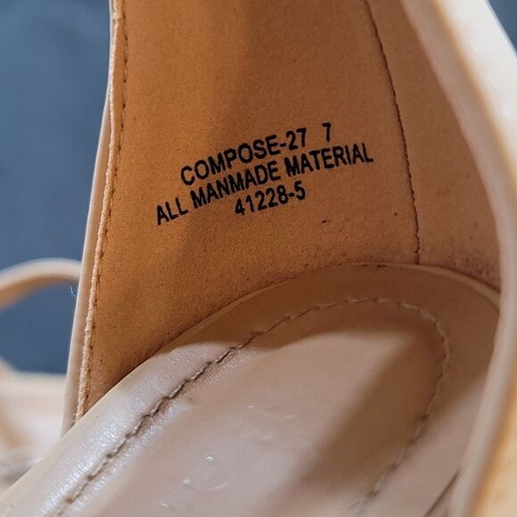 BOMBOO COMPOSED-27 PLASFORM PEEP TOE CHUNKY HEEL LADIES SANDAL - Picture 14 of 15